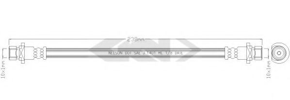 SPIDAN 39353 Тормозной шланг для HONDA (Хонда) SPIDAN 39353 Тормозной шланг для HONDA (Хонда)