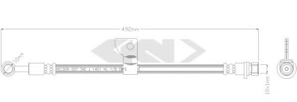 SPIDAN 39579 Тормозной шланг для HONDA (Хонда) SPIDAN 39579 Тормозной шланг для HONDA (Хонда)