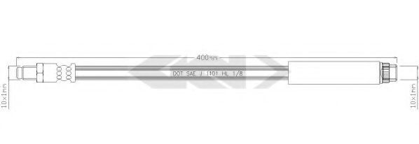 SPIDAN 39619 Тормозной шланг для ALFA-ROMEO (Алфа-ромэо) SPIDAN 39619 Тормозной шланг для ALFA-ROMEO (Алфа-ромэо)