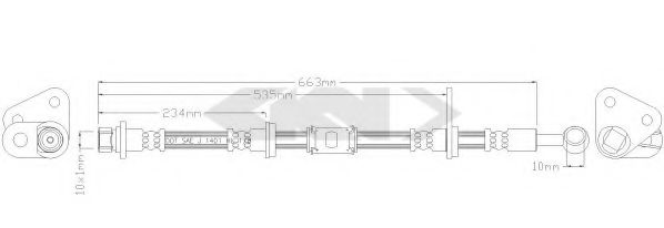 SPIDAN 39859 Тормозной шланг для HONDA ACCORD II (Хонда Аccорд 2) SPIDAN 39859 Тормозной шланг для HONDA ACCORD II (Хонда Аccорд 2)