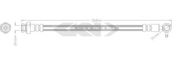 SPIDAN 38506 Тормозной шланг для MAZDA MIATA II (Мазда Миата 2) SPIDAN 38506 Тормозной шланг для MAZDA MIATA II (Мазда Миата 2)