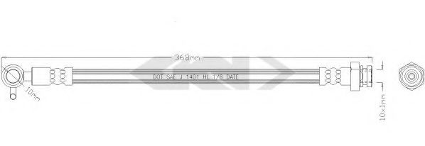 SPIDAN 38507 Тормозной шланг для MAZDA MIATA II (Мазда Миата 2) SPIDAN 38507 Тормозной шланг для MAZDA MIATA II (Мазда Миата 2)