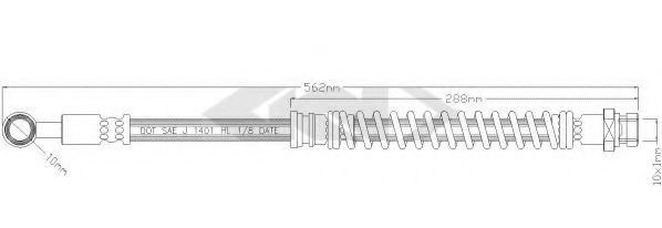 SPIDAN 38536 Тормозной шланг для MITSUBISHI GALANT V (Митсубиши/митсубиси Галант 5) SPIDAN 38536 Тормозной шланг для MITSUBISHI GALANT V (Митсубиши/митсубиси Галант 5)