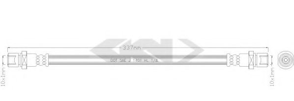 SPIDAN 38671 Тормозной шланг для SUBARU LEGACY II (Субару Легаси 2) SPIDAN 38671 Тормозной шланг для SUBARU LEGACY II (Субару Легаси 2)