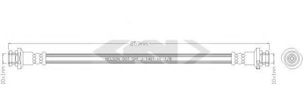 SPIDAN 38693 Тормозной шланг для SUZUKI ALTO (Сузуки Алто) SPIDAN 38693 Тормозной шланг для SUZUKI ALTO (Сузуки Алто)