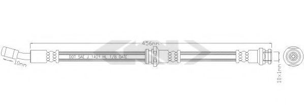 SPIDAN 38700 Тормозной шланг для SUZUKI (Сузуки) SPIDAN 38700 Тормозной шланг для SUZUKI (Сузуки)