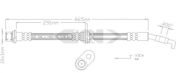 SPIDAN 38762 Тормозной шланг для TOYOTA (Тойота/тоета) SPIDAN 38762 Тормозной шланг для TOYOTA (Тойота/тоета)