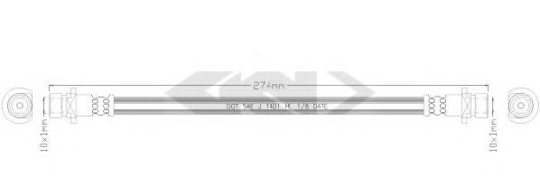 SPIDAN 339039 Тормозной шланг для HONDA (Хонда) SPIDAN 339039 Тормозной шланг для HONDA (Хонда)