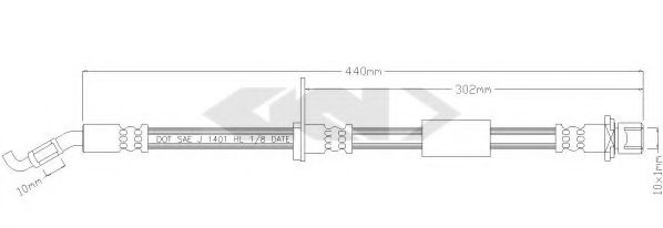SPIDAN 338537 Тормозной шланг для DAIHATSU STORIA (Дайхатсу Сториа) SPIDAN 338537 Тормозной шланг для DAIHATSU STORIA (Дайхатсу Сториа)