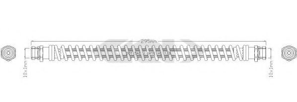 SPIDAN 338552 Тормозной шланг для KIA PREGIO (Киа Прэгио) SPIDAN 338552 Тормозной шланг для KIA PREGIO (Киа Прэгио)