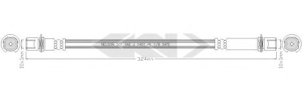SPIDAN 338608 Тормозной шланг для TOYOTA (Тойота/тоета) SPIDAN 338608 Тормозной шланг для TOYOTA (Тойота/тоета)