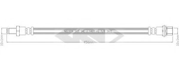 SPIDAN 338627 Тормозной шланг для TOYOTA (Тойота/тоета) SPIDAN 338627 Тормозной шланг для TOYOTA (Тойота/тоета)