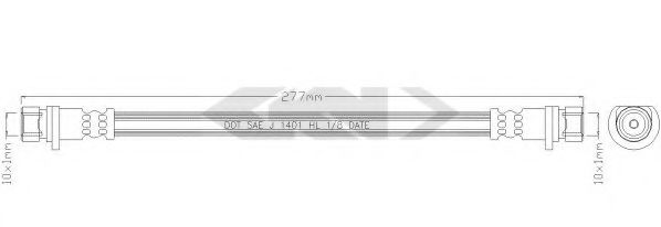 SPIDAN 338667 Тормозной шланг для HONDA CIVIC VI (Хонда Цивик 6) SPIDAN 338667 Тормозной шланг для HONDA CIVIC VI (Хонда Цивик 6)