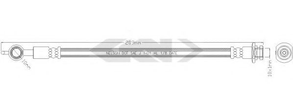 SPIDAN 338745 Тормозной шланг для OPEL FRONTERA B (Опель Фронтера б) SPIDAN 338745 Тормозной шланг для OPEL FRONTERA B (Опель Фронтера б)