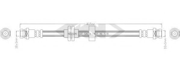SPIDAN 339531 Тормозной шланг для RENAULT LAGUNA II (Рено Лагуна 2) SPIDAN 339531 Тормозной шланг для RENAULT LAGUNA II (Рено Лагуна 2)