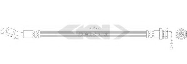 SPIDAN 338788 Тормозной шланг для SSANGYONG REXTON (Сан-янг/санянг Рекстон) SPIDAN 338788 Тормозной шланг для SSANGYONG REXTON (Сан-янг/санянг Рекстон)