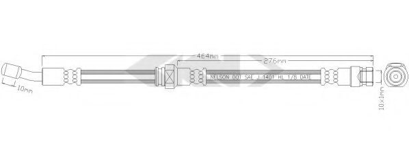 SPIDAN 338830 Тормозной шланг для HYUNDAI AVANTE (Хендай Аvантэ) SPIDAN 338830 Тормозной шланг для HYUNDAI AVANTE (Хендай Аvантэ)