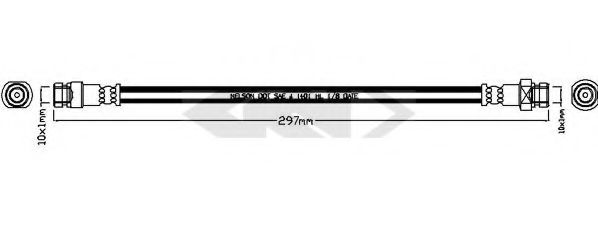 SPIDAN 338831 Тормозной шланг для HYUNDAI AVANTE (Хендай Аvантэ) SPIDAN 338831 Тормозной шланг для HYUNDAI AVANTE (Хендай Аvантэ)
