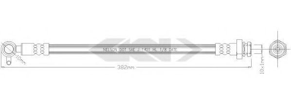 SPIDAN 338971 Тормозной шланг для MAZDA MIATA II (Мазда Миата 2) SPIDAN 338971 Тормозной шланг для MAZDA MIATA II (Мазда Миата 2)