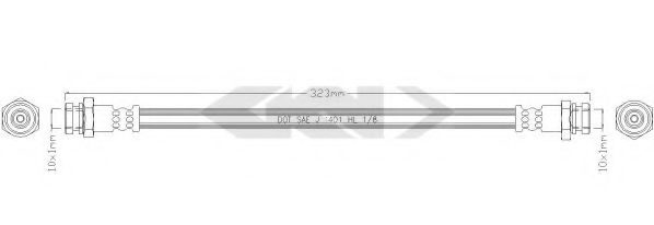 SPIDAN 339560 Тормозной шланг для KIA MENTOR (Киа Мэнтор) SPIDAN 339560 Тормозной шланг для KIA MENTOR (Киа Мэнтор)