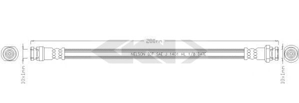 SPIDAN 340526 Тормозной шланг для SUZUKI (Сузуки) SPIDAN 340526 Тормозной шланг для SUZUKI (Сузуки)