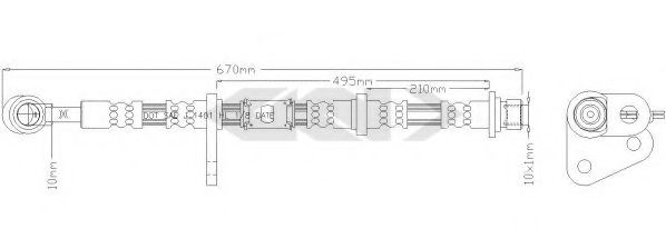 SPIDAN 340447 Тормозной шланг для HONDA PRELUDE III (Хонда Прэлудэ 3) SPIDAN 340447 Тормозной шланг для HONDA PRELUDE III (Хонда Прэлудэ 3)
