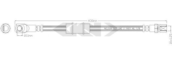 SPIDAN 339603 Тормозной шланг для LANCIA (Лансиа/лянча) SPIDAN 339603 Тормозной шланг для LANCIA (Лансиа/лянча)