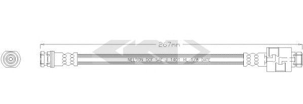 SPIDAN 339639 Тормозной шланг для HONDA (Хонда) SPIDAN 339639 Тормозной шланг для HONDA (Хонда)