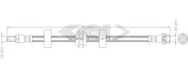 SPIDAN 339107 Тормозной шланг для FORD MONDEO (Форд Мондэо) SPIDAN 339107 Тормозной шланг для FORD MONDEO (Форд Мондэо)