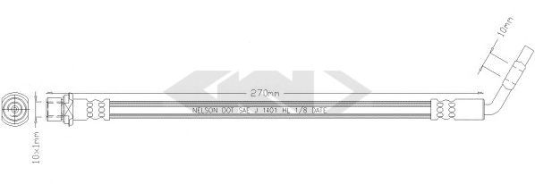 SPIDAN 340527 Тормозной шланг для TOYOTA TARAGO (Тойота/тоета Тараго) SPIDAN 340527 Тормозной шланг для TOYOTA TARAGO (Тойота/тоета Тараго)