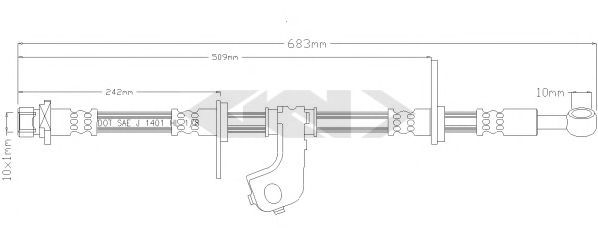 SPIDAN 339216 Тормозной шланг для HONDA (Хонда) SPIDAN 339216 Тормозной шланг для HONDA (Хонда)