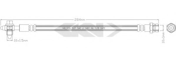 SPIDAN 340137 Тормозной шланг для VOLKSWAGEN JETTA V III (Фольксваген Джетта 5 3) SPIDAN 340137 Тормозной шланг для VOLKSWAGEN JETTA V III (Фольксваген Джетта 5 3)