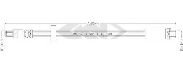 SPIDAN 339700 Тормозной шланг для AUDI (Ауди) SPIDAN 339700 Тормозной шланг для AUDI (Ауди)