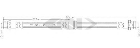 SPIDAN 339706 Тормозной шланг для MITSUBISHI CHALLENGER (Митсубиши/митсубиси Чаллэнгэр) SPIDAN 339706 Тормозной шланг для MITSUBISHI CHALLENGER (Митсубиши/митсубиси Чаллэнгэр)
