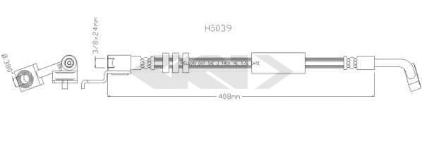 SPIDAN 340542 Тормозной шланг для JEEP (Джип) SPIDAN 340542 Тормозной шланг для JEEP (Джип)