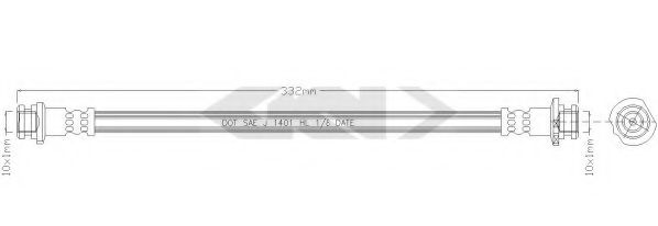 SPIDAN 339168 Тормозной шланг для NISSAN (Ниссан) SPIDAN 339168 Тормозной шланг для NISSAN (Ниссан)