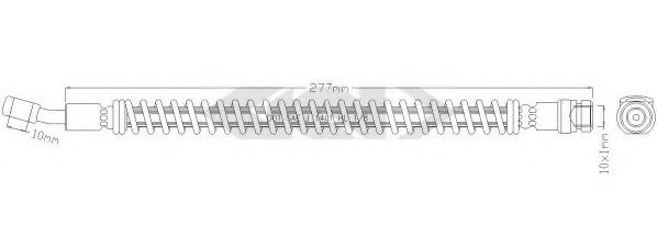 SPIDAN 339259 Тормозной шланг для KIA PICANTO (Киа Пиканто) SPIDAN 339259 Тормозной шланг для KIA PICANTO (Киа Пиканто)