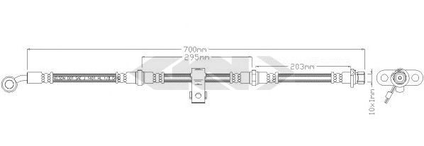 SPIDAN 339268 Тормозной шланг для HONDA (Хонда) SPIDAN 339268 Тормозной шланг для HONDA (Хонда)