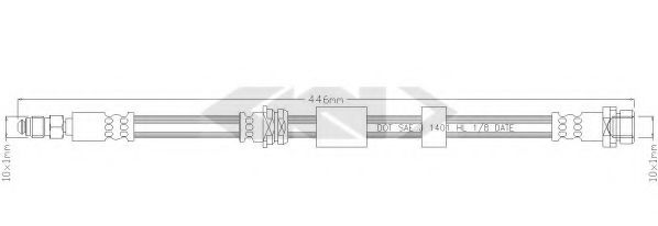 SPIDAN 339792 Тормозной шланг для MAZDA (Мазда) SPIDAN 339792 Тормозной шланг для MAZDA (Мазда)