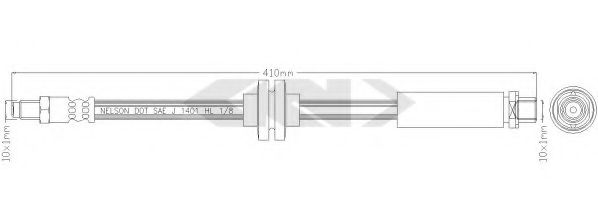 SPIDAN 339795 Тормозной шланг для VOLVO S40 II (Вольво S40 2) SPIDAN 339795 Тормозной шланг для VOLVO S40 II (Вольво S40 2)