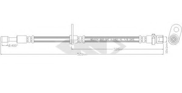 SPIDAN 339277 Тормозной шланг для SUBARU LEGACY III (Субару Легаси 3) SPIDAN 339277 Тормозной шланг для SUBARU LEGACY III (Субару Легаси 3)