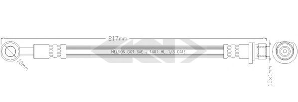 SPIDAN 340548 Тормозной шланг для HONDA SHUTTLE (Хонда Шуттлэ) SPIDAN 340548 Тормозной шланг для HONDA SHUTTLE (Хонда Шуттлэ)