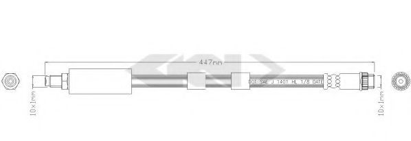 SPIDAN 339329 Тормозной шланг для CITROËN C4 I (CитроËн С4 и) SPIDAN 339329 Тормозной шланг для CITROËN C4 I (CитроËн С4 и)