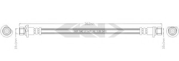 SPIDAN 340215 Тормозной шланг для HONDA JAZZ II (Хонда Джаз 2) SPIDAN 340215 Тормозной шланг для HONDA JAZZ II (Хонда Джаз 2)