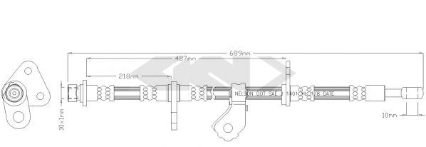 SPIDAN 340560 Тормозной шланг для HONDA (Хонда) SPIDAN 340560 Тормозной шланг для HONDA (Хонда)