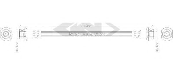 SPIDAN 339502 Тормозной шланг для SUZUKI (Сузуки) SPIDAN 339502 Тормозной шланг для SUZUKI (Сузуки)