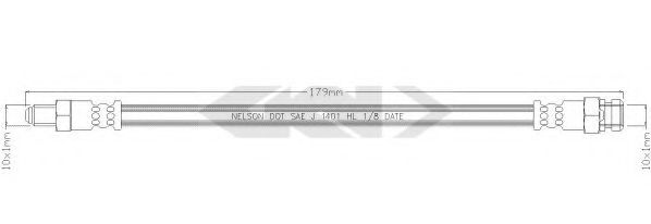 SPIDAN 339641 Тормозной шланг для HYUNDAI GRACE (Хендай Граcэ) SPIDAN 339641 Тормозной шланг для HYUNDAI GRACE (Хендай Граcэ)