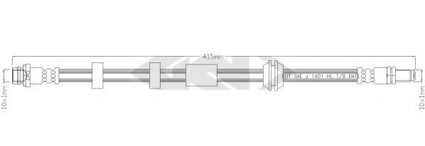 SPIDAN 339969 Тормозной шланг для FORD (Форд) SPIDAN 339969 Тормозной шланг для FORD (Форд)