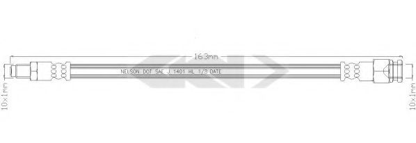 SPIDAN 339892 Тормозной шланг для FIAT 500L (Фиат 500л) SPIDAN 339892 Тормозной шланг для FIAT 500L (Фиат 500л)