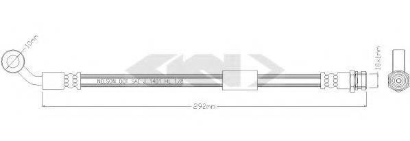 SPIDAN 339596 Тормозной шланг для MAZDA MIATA III (Мазда Миата 3) SPIDAN 339596 Тормозной шланг для MAZDA MIATA III (Мазда Миата 3)